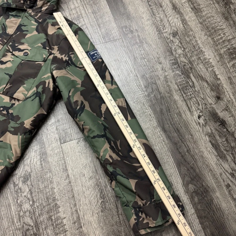 Abercrombie & Fitch Jacket Camo Camouflage Hooded Parka - Picture 4 of 7